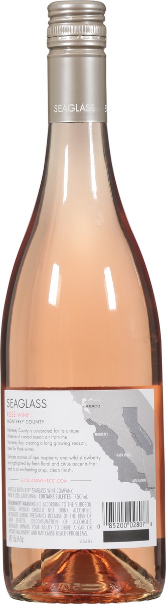 slide 5 of 9, SeaGlass Wine Company Monterey County Rose 750 ml, 750 ml