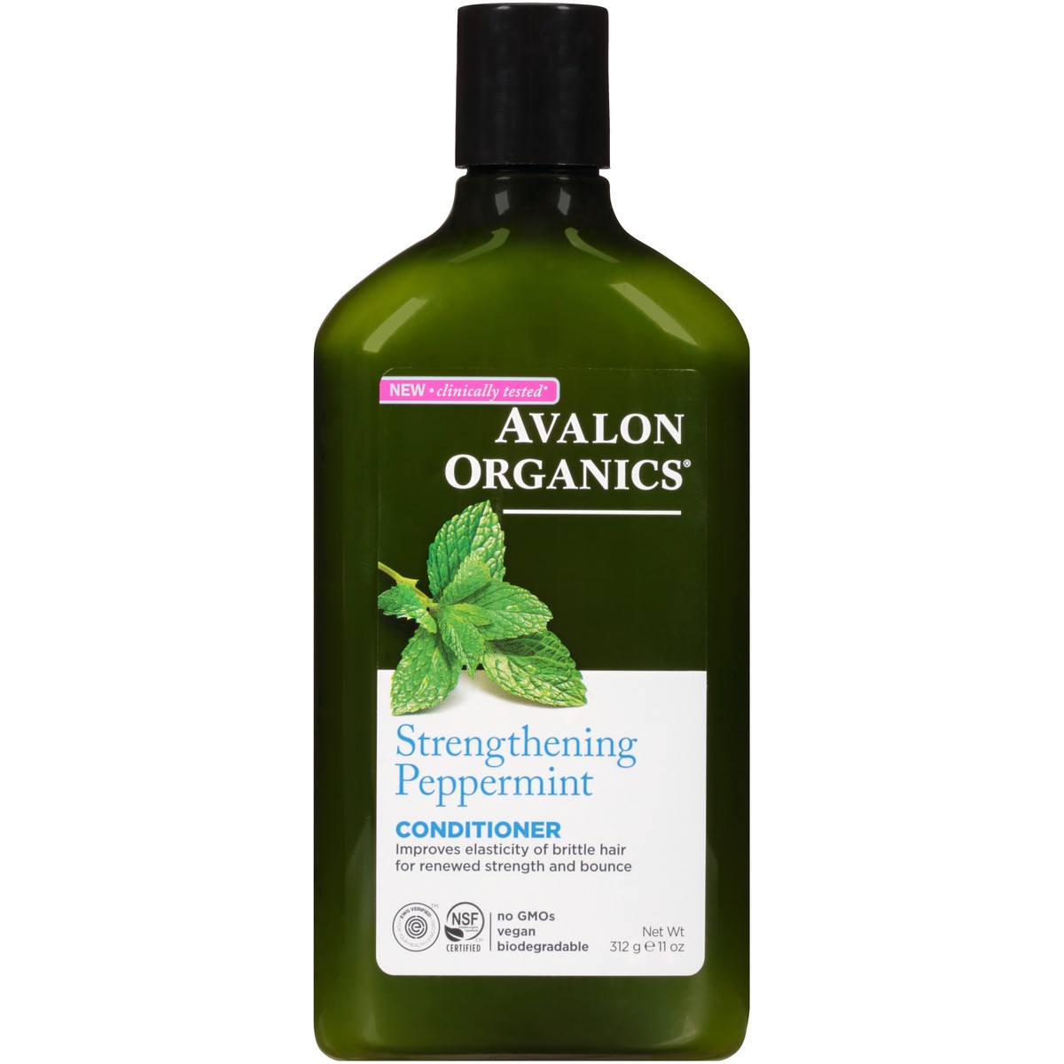 slide 9 of 9, Avalon Organics Strengthening Peppermint Conditioner 11 oz. Bottle, 11 oz