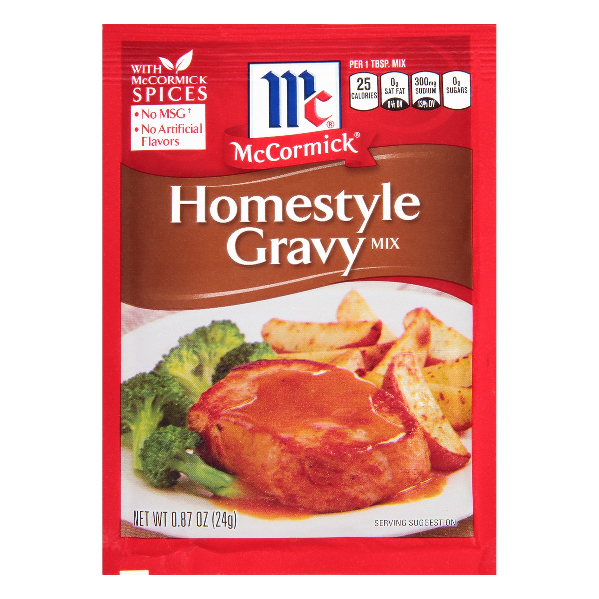 slide 1 of 8, McCormick Homestyle Gravy Mix, 0.87 oz