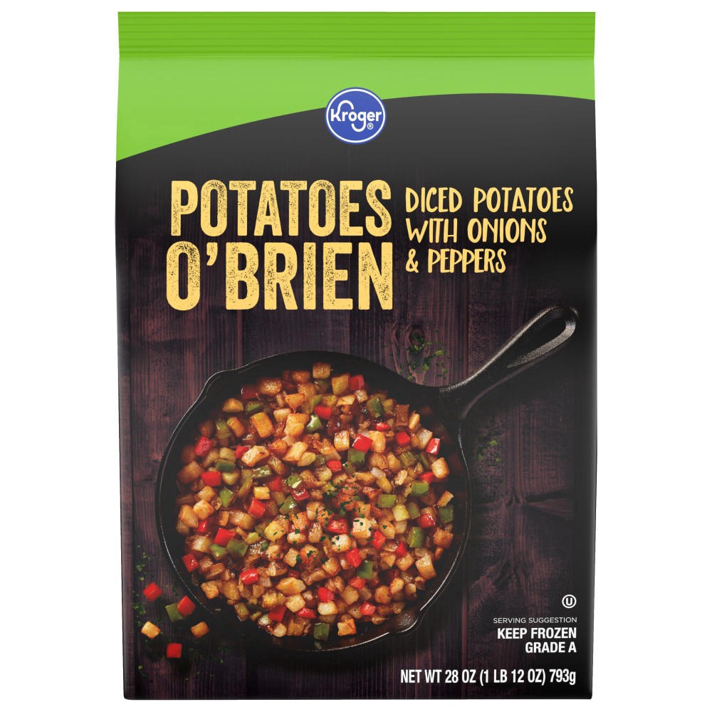 slide 1 of 4, Kroger Potatoes O'Brien with Onions & Peppers, 28 oz