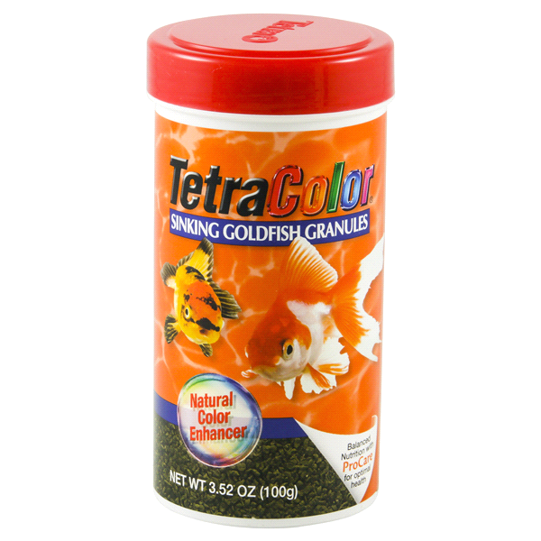 slide 1 of 4, TetraColor Sinking Goldfish Food Granules, 3.52 oz