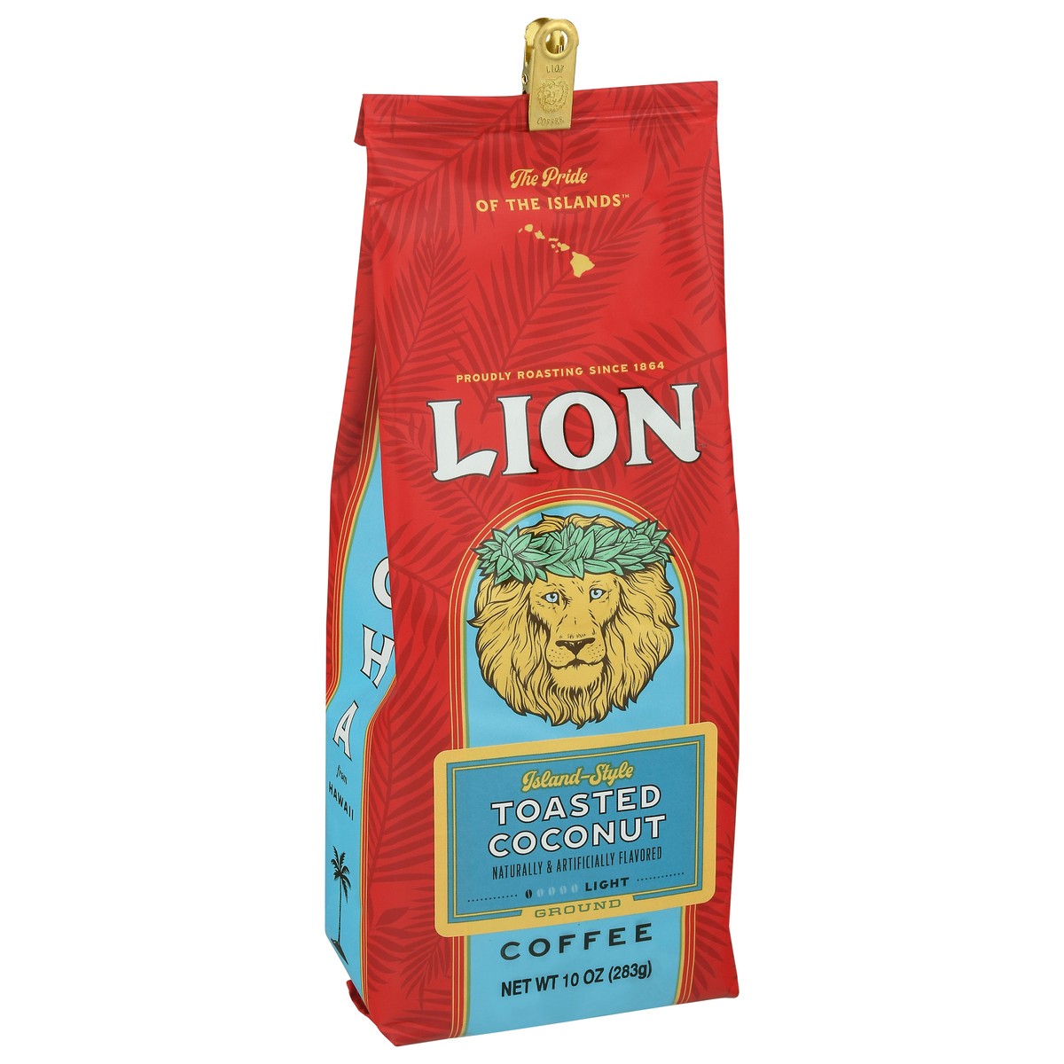 slide 13 of 13, Lion Toasted Coconut Light Roast Ground Coffee - 10 oz, 10 oz