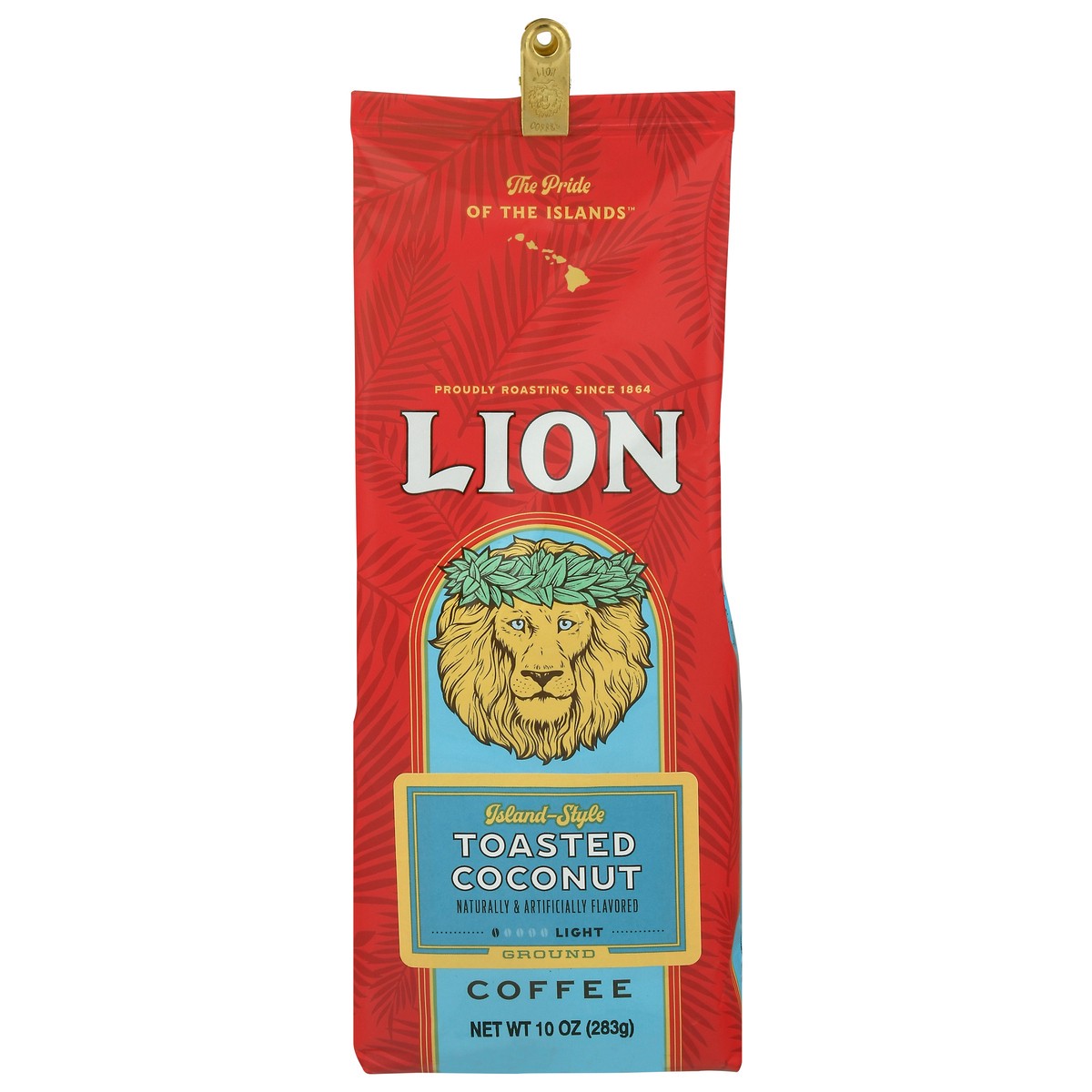 slide 12 of 13, Lion Toasted Coconut Light Roast Ground Coffee - 10 oz, 10 oz