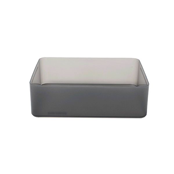 slide 1 of 1, Kolorae Storage Bin, Gray, 12" x 9" x 3.6", 12 in