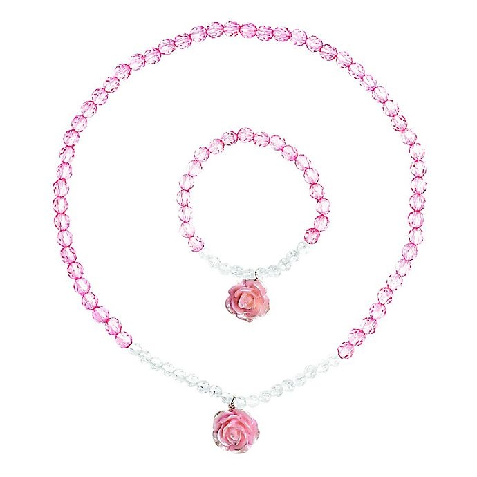 slide 1 of 1, Tiny Treasures Rose Necklace - Pink, 1 ct