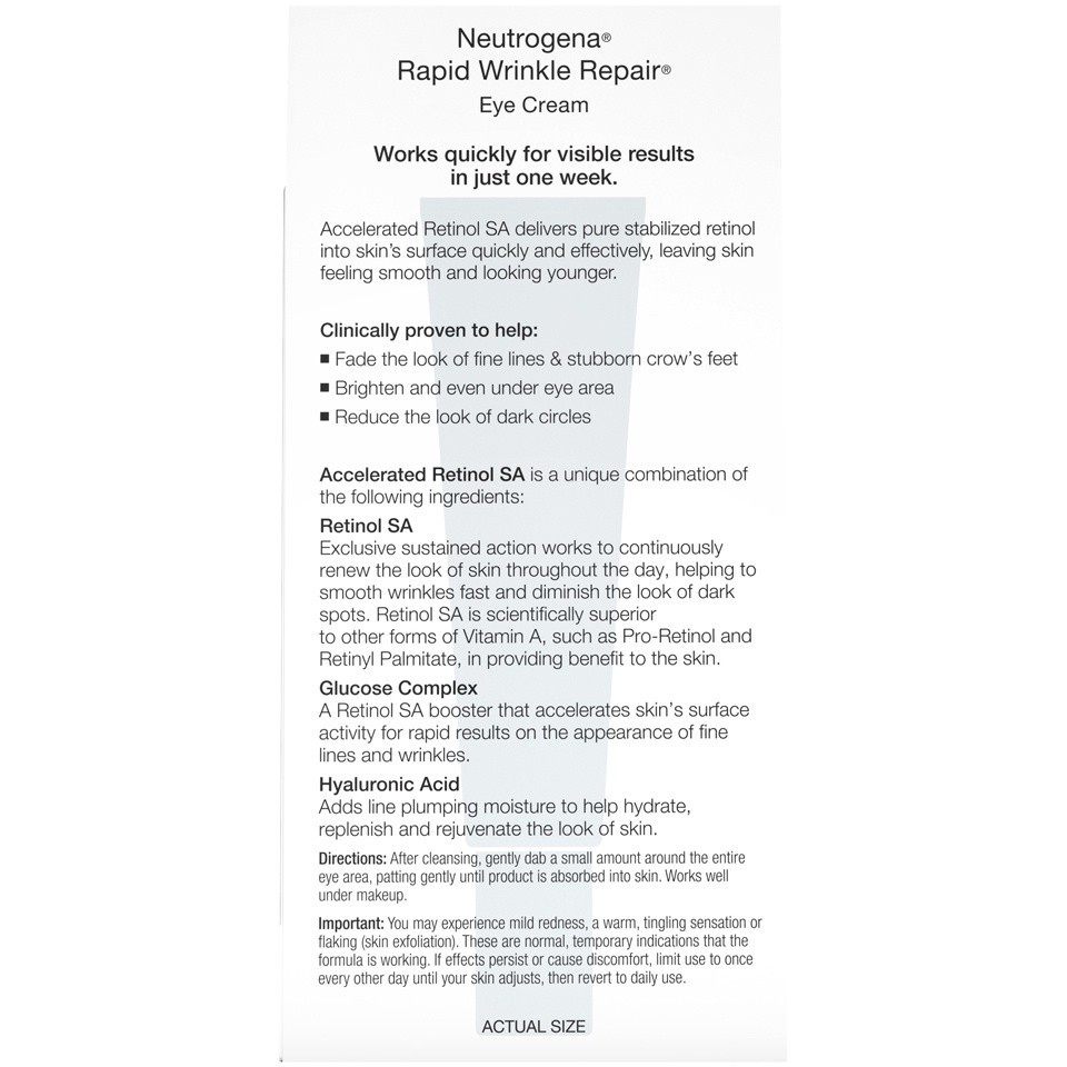 slide 3 of 6, Neutrogena Eye Cream Rapid Wrinkle Repair, 0.5 oz