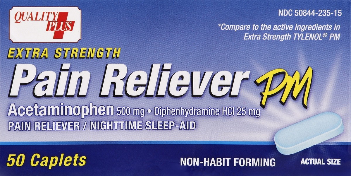 slide 2 of 4, Quality Plus Pain Reliever 50 ea, 50 ct