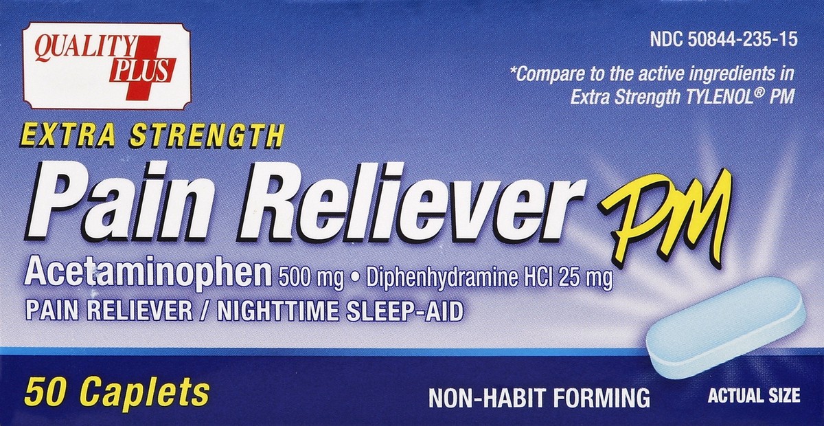 slide 1 of 4, Quality Plus Pain Reliever 50 ea, 50 ct