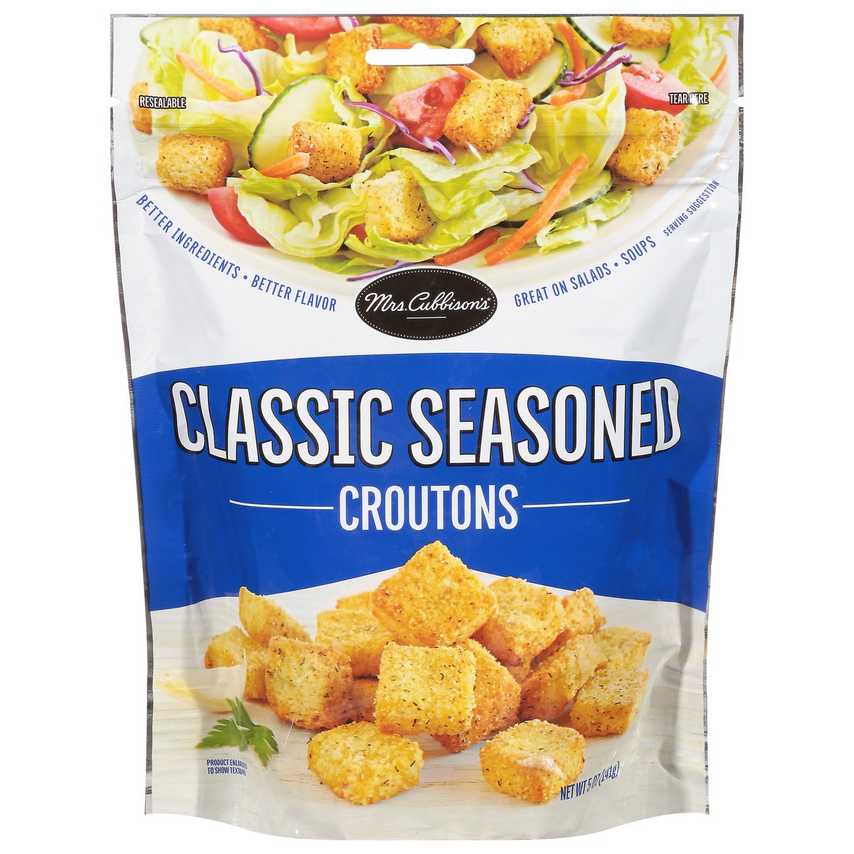 slide 8 of 11, Mrs. Cubbison's 5 oz. Classic Seasoned Croutons, Bag, 5 oz