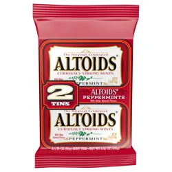 ALTOIDS Peppermint Mints, Peppermint Candy, Candy Mints, 1.76 oz. Pack of 2