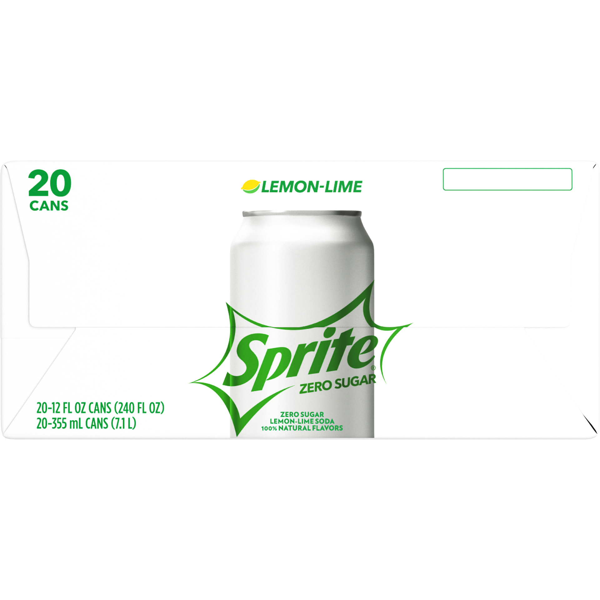 slide 4 of 7, Sprite Zero Sugar Cans, 12 fl oz, 20 Pack, 20 ct