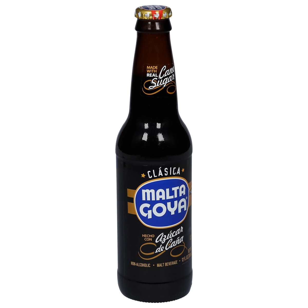 slide 8 of 9, Malta Goya Clasica Non-Alcoholic Malt Beverage 12 fl oz, 12 fl oz