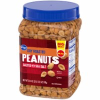 slide 1 of 3, Kroger Sea Salted Dry Roasted Peanuts, 34.5 oz