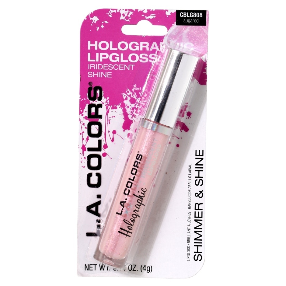 slide 1 of 1, LA Colors L.A. Colors Holographic Lipgloss In Sugared, 0.12 fl oz