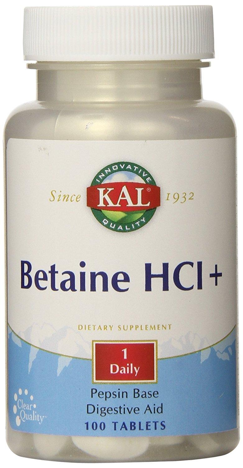 slide 1 of 1, Kal Betaine Hci, 100 ct