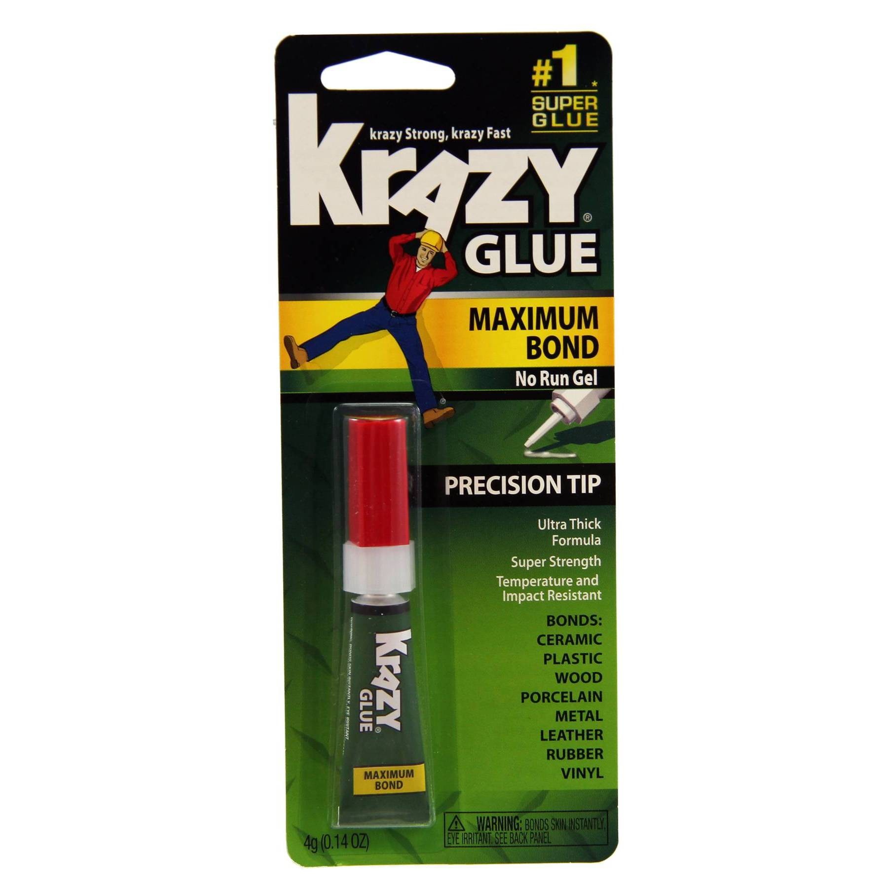 slide 1 of 5, Krazy Glue Extra Strength Bond Gel, 0.14 oz