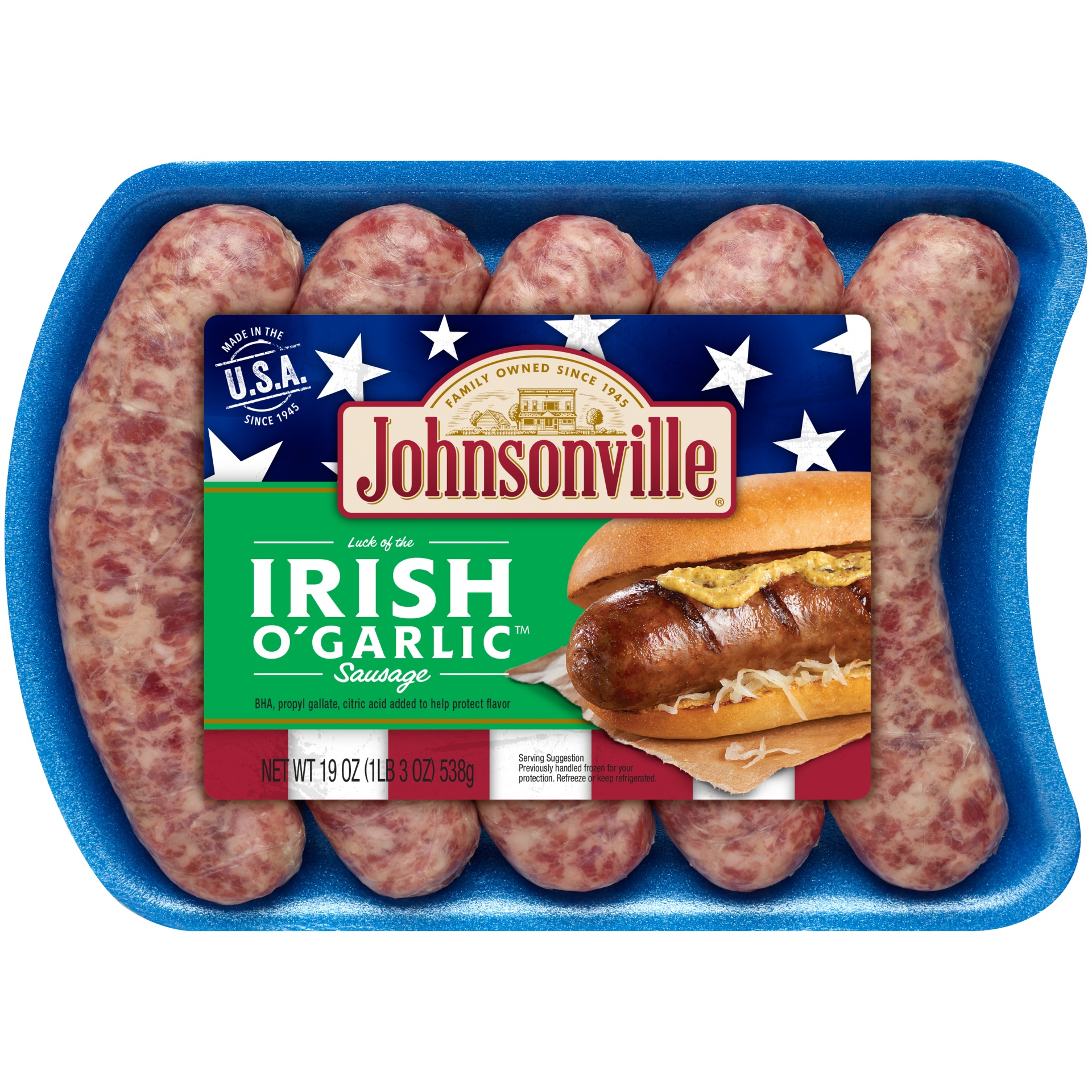 Johnsonville Irish O' Garlic Sausage Links 19 oz Shipt