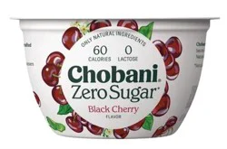 Chobani Zero Sugar Black Cherry - 5.3 oz