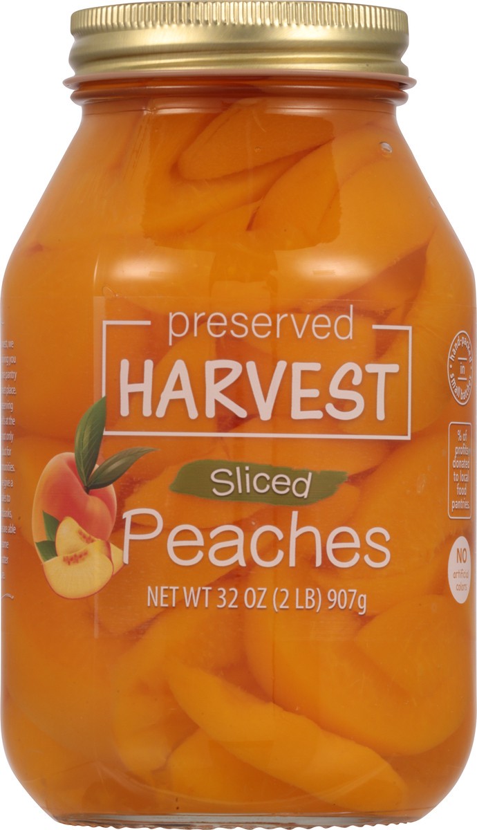 slide 7 of 9, Preserved Harvest Peaches Sliced, 32 oz