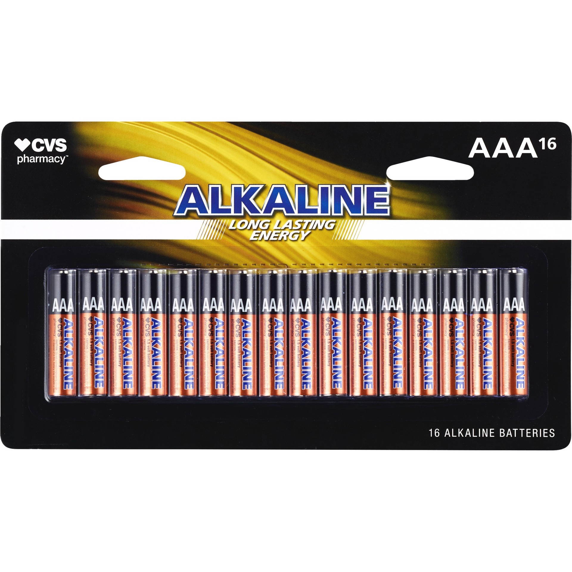 slide 1 of 2, Cvs Aaa Alkaline Batteries, 16 Ct, 16 ct