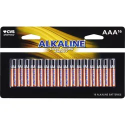 Cvs Aaa Alkaline Batteries, 16 Ct