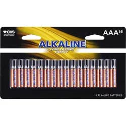 Cvs Aaa Alkaline Batteries, 16 Ct