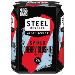 Steel Reserve Spiked Cherry Slushie Flavored Malt Beverage, 4 Pack, 16 fl oz Cans