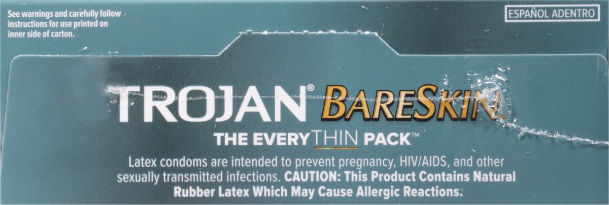 slide 5 of 9, Trojan Bareskin The EveryTHIN Pack Lubricated Condoms, 24 Count, 24 ct
