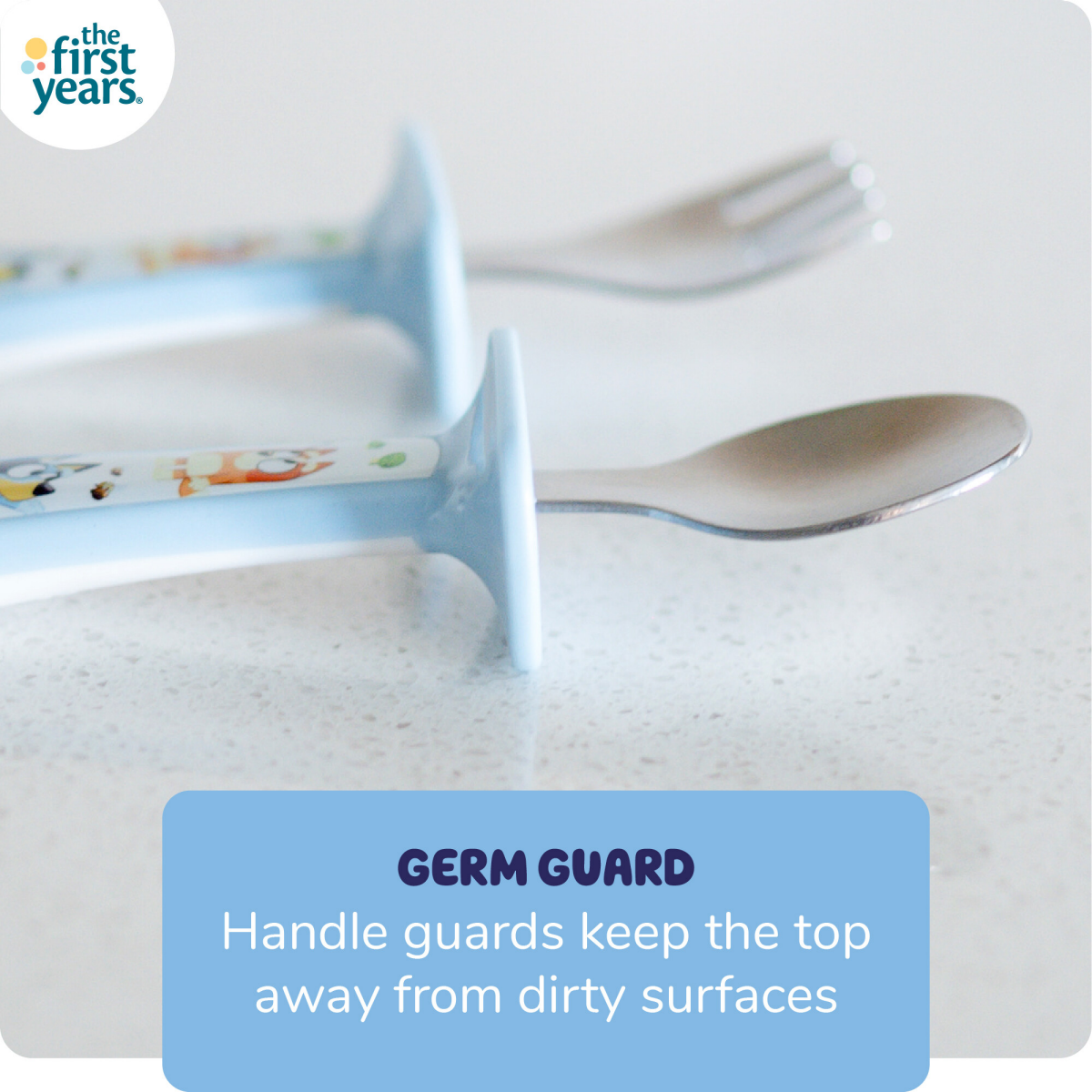 slide 3 of 6, The First Years Bluey 9M+ Utensil Set 1 Set, 1 ct