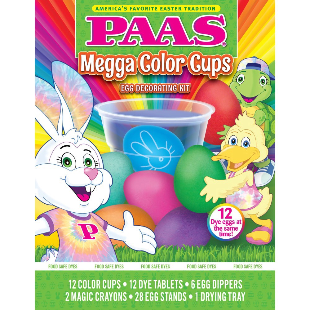 slide 1 of 2, Paas Megga Color Cups Egg Decorating Kit, 1 ct