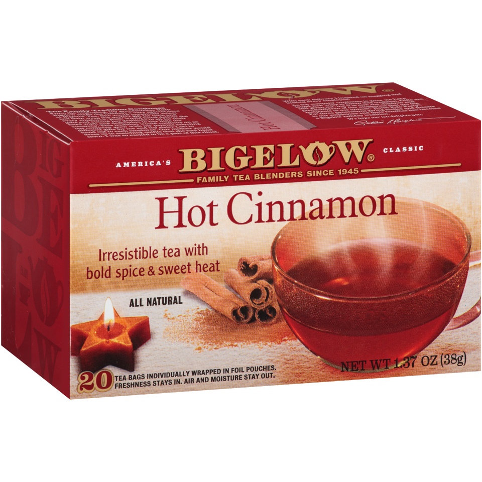 slide 2 of 7, Bigelow Tea Black Tea Hot Cinnamon 20Ct Bags, 1.37 oz