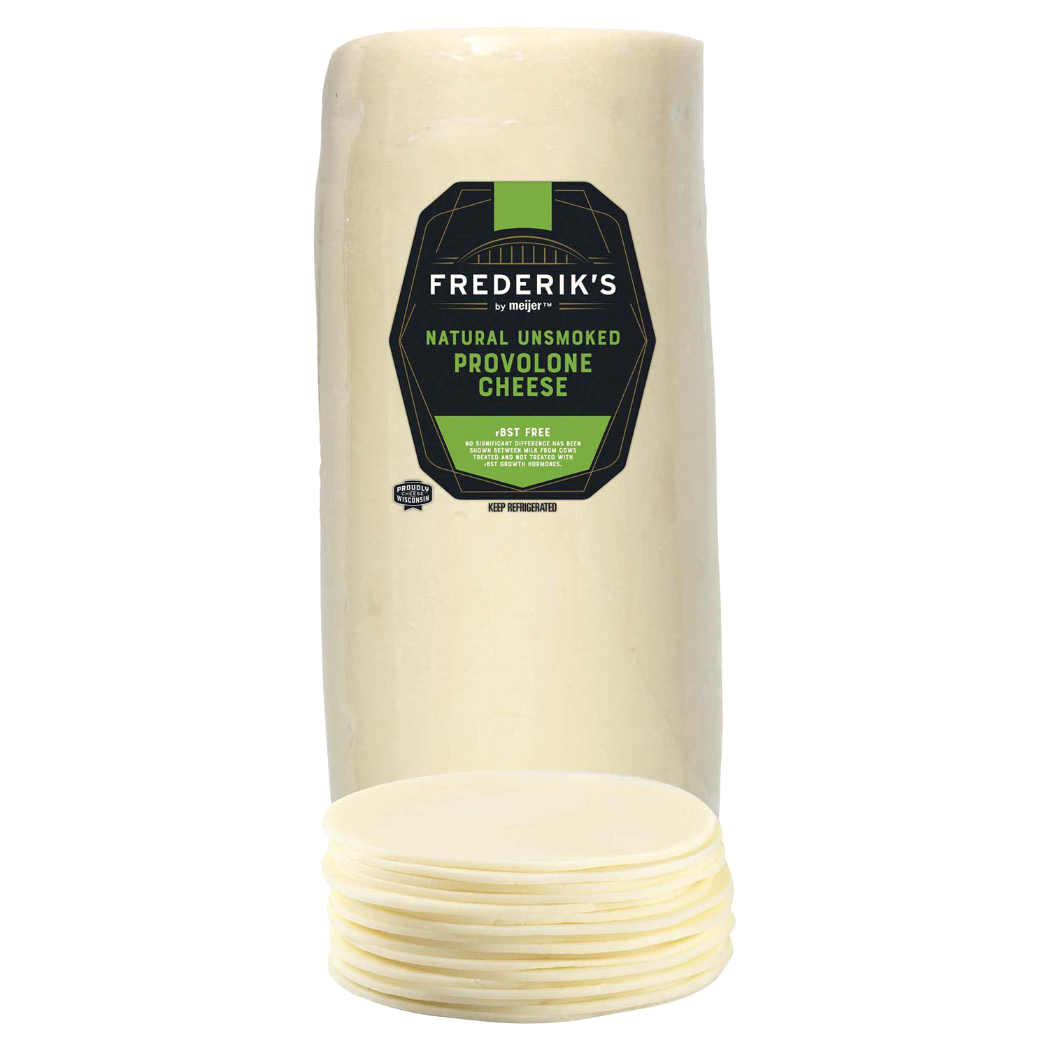 slide 1 of 2, FREDERIKS BY MEIJER Frederik's By Meijer Unsmoked Provolone Cheese, per lb