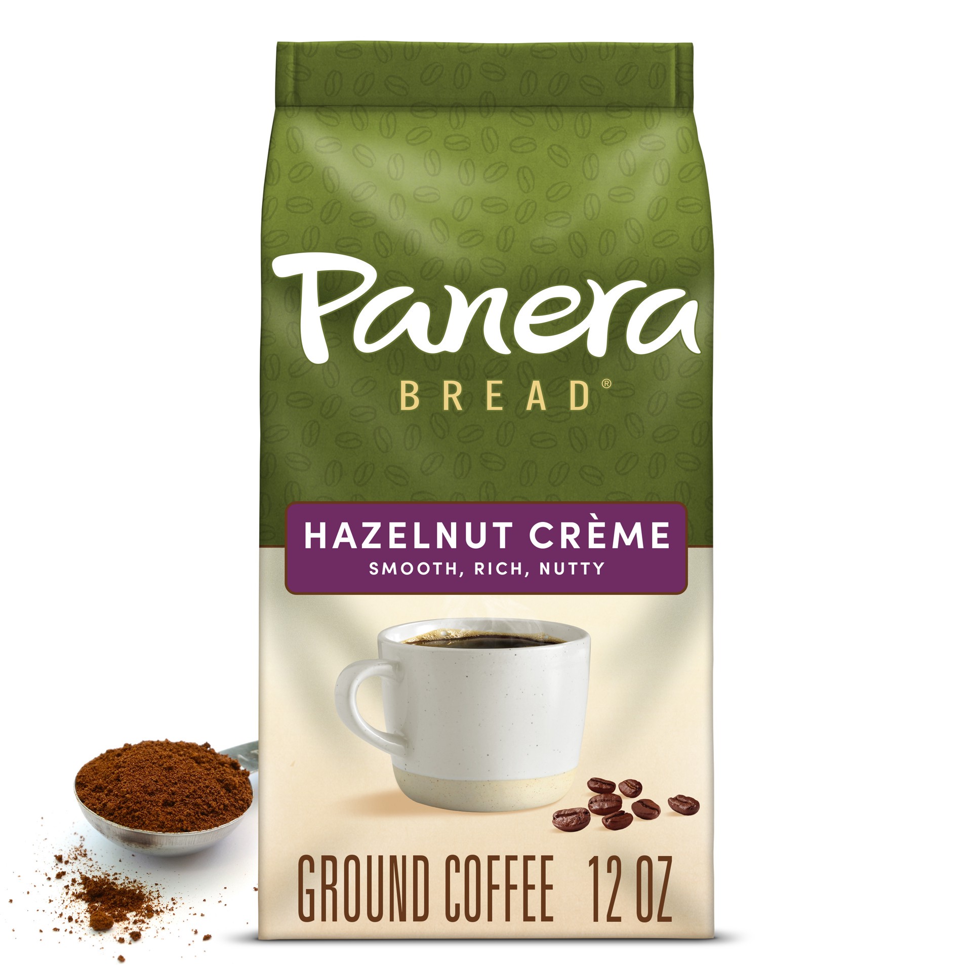 slide 1 of 5, Panera Bread Hazelnut Crème, Ground Coffee, Flavored Coffee, Bagged 12oz., 12 oz