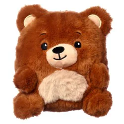 American Greetings Brown and Tan Bear 6 inch Plush Toy with Zipper