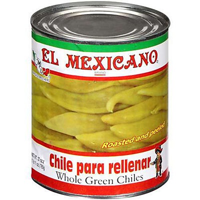 slide 1 of 1, El Mexicano Whole Green Chiles, 27 oz