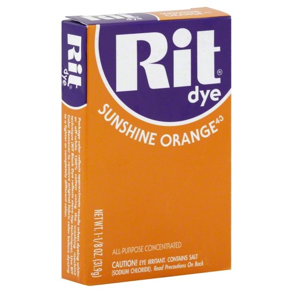 slide 1 of 1, Rit Dye Sunshine Orange Powder Dye, 8 oz