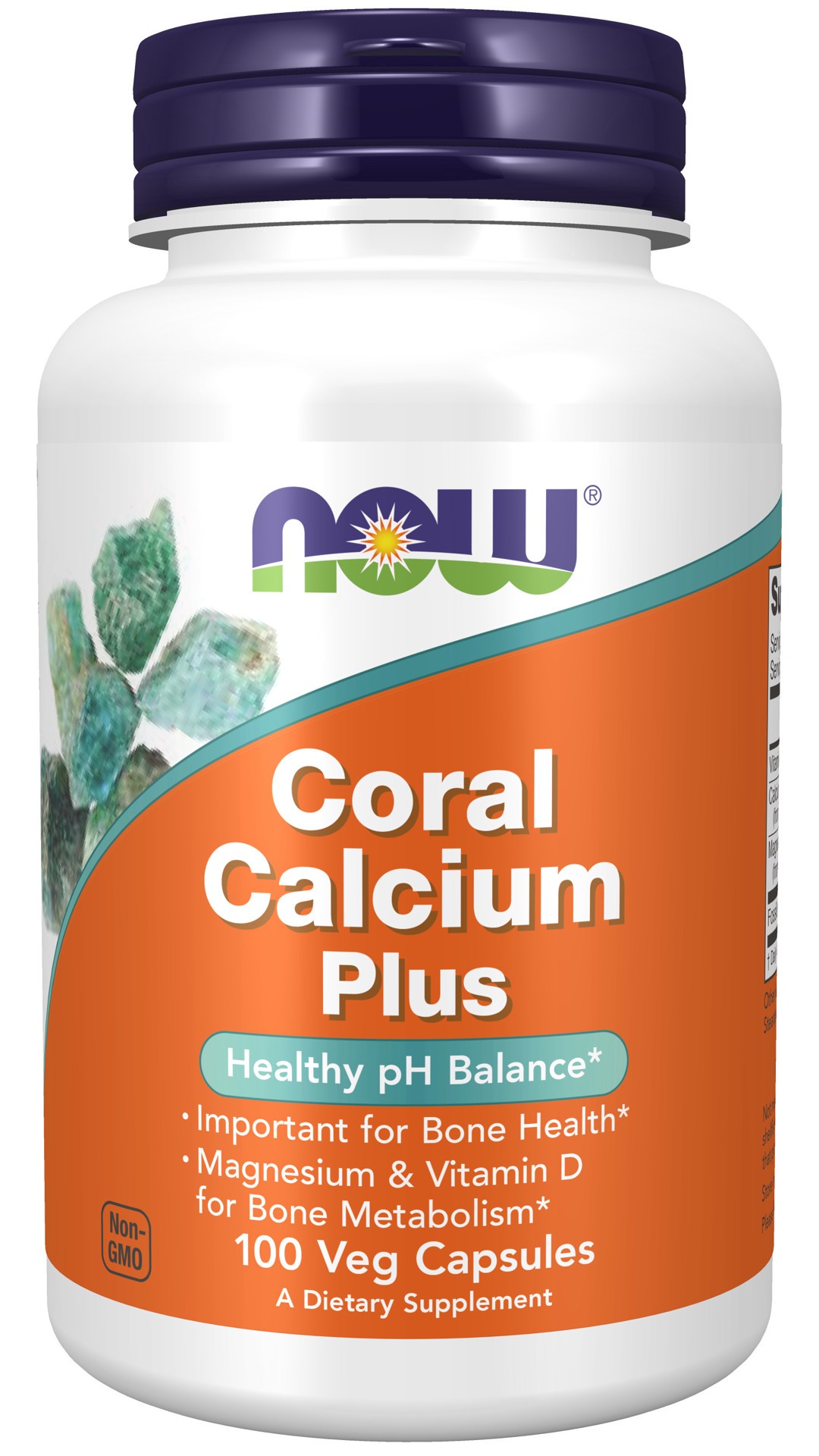 slide 1 of 7, NOW Coral Calcium Plus - 100 Veg Capsules, 100 ct