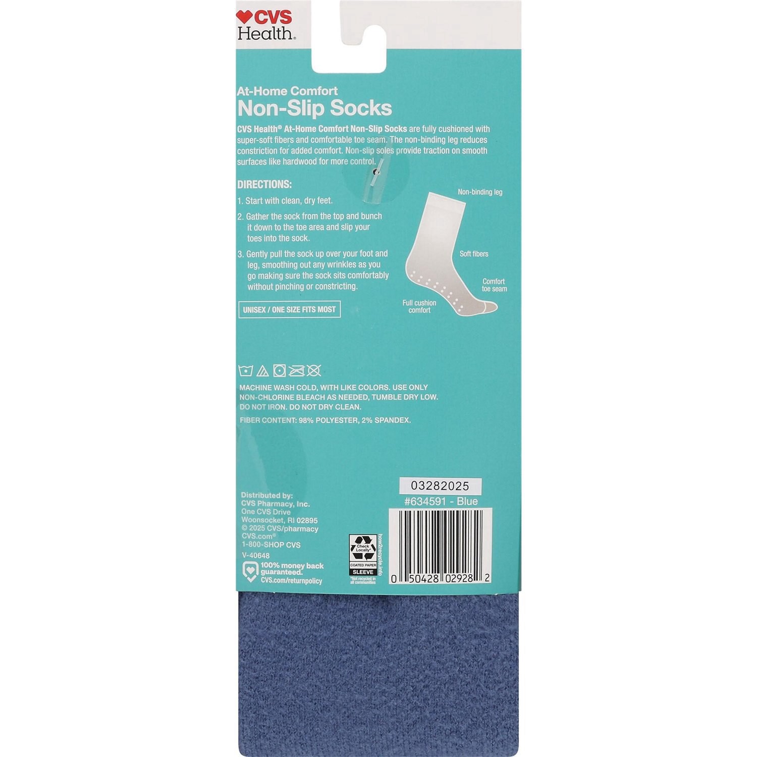 slide 2 of 2, CVS HEALTH At Home Socks, 1 ct