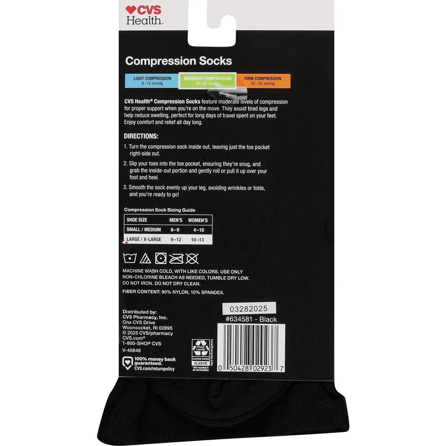 slide 2 of 2, CVS HEALTH Core Moderate Compression Otc, 1 ct