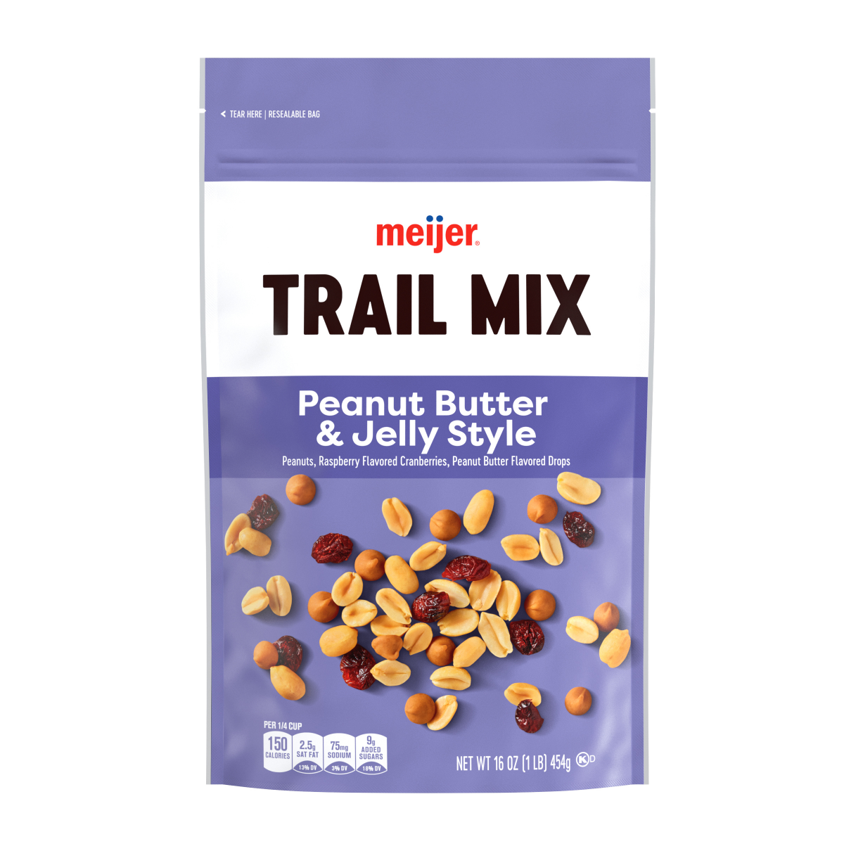 slide 1 of 2, Meijer Peanut Butter & Jelly Mix, 16 oz, 16 oz