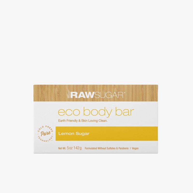 slide 1 of 7, Raw Sugar Lemon Sugar Eco Body Bar Soap - 5oz, 5 oz