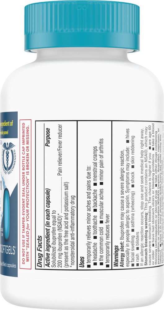 slide 2 of 4, Kroger Ibuprofen Liquid Softgels 200Mg, 200 ct