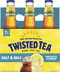 Twisted Tea Half & Half Lemonade Hard Iced Tea 6 - 12 fl oz Bottles