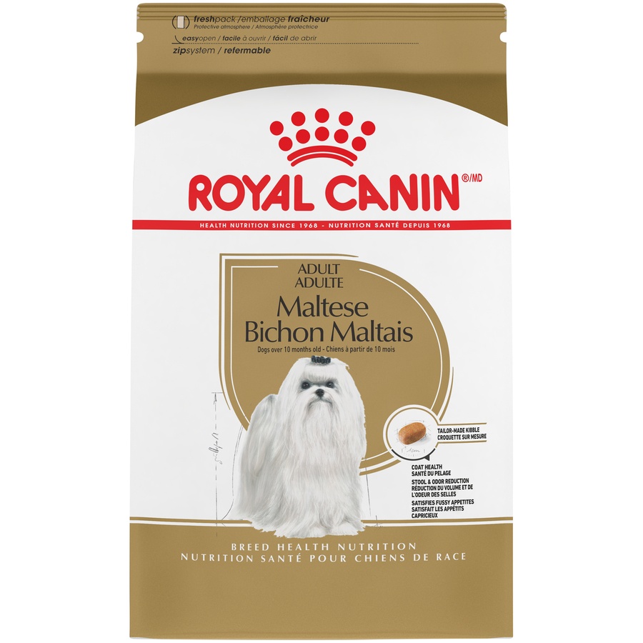 slide 1 of 9, Royal Canin Breed Health Nutrition Maltese Adult Dry Dog Food, 2.5 lb