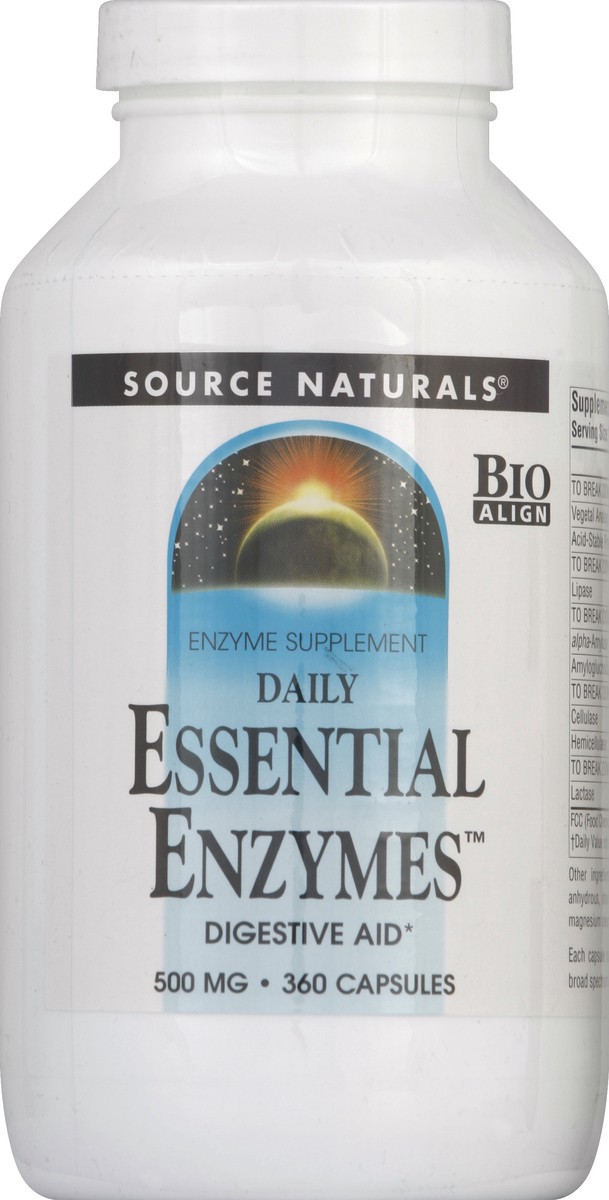 slide 2 of 2, Source Naturals Essential Enzymes 500 mg, 500 mg