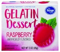 slide 1 of 1, Kroger Raspberry Gelatin Dessert, 3 oz
