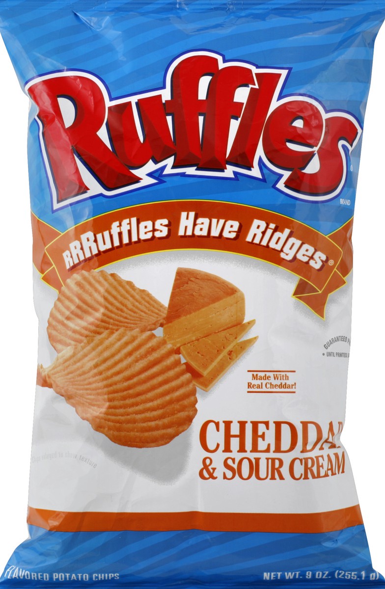 slide 5 of 6, Ruffles Potato Chips 9 oz, 9 oz