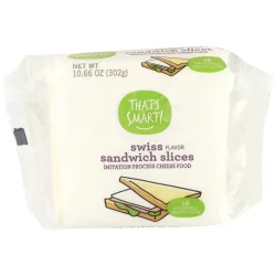 That's Smart! Swiss Flavor Imitation Process Cheese Food Sandwich Slices