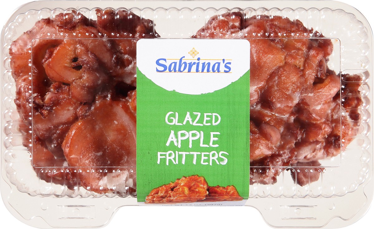 slide 1 of 9, Sabrinas Donut Apple Fritter 4Ct 14Oz, 14 oz