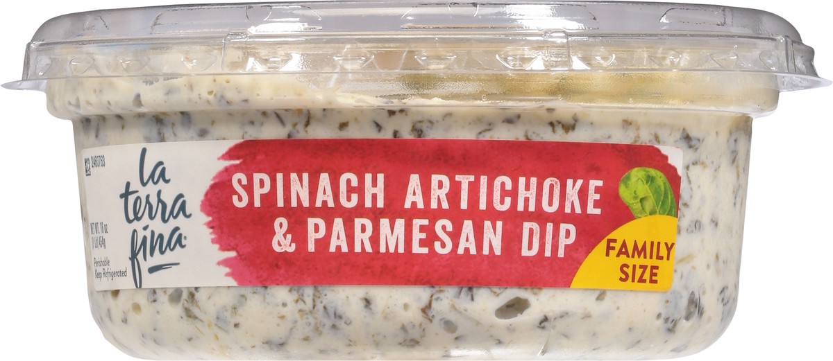 slide 9 of 9, La Terra Fina Spinach Artichoke & Parmesan Dip & Spread Family Size 16 oz, 16 oz